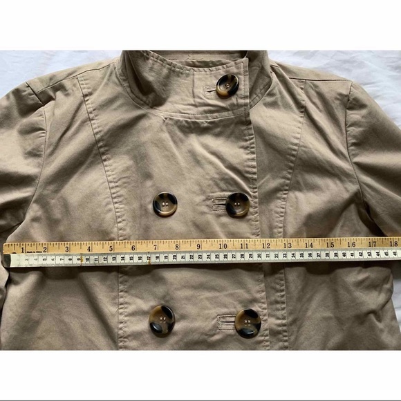 🇫🇷 JODHPUR mini-trench coat beige size FR42/US10 - Picture 13 of 14
